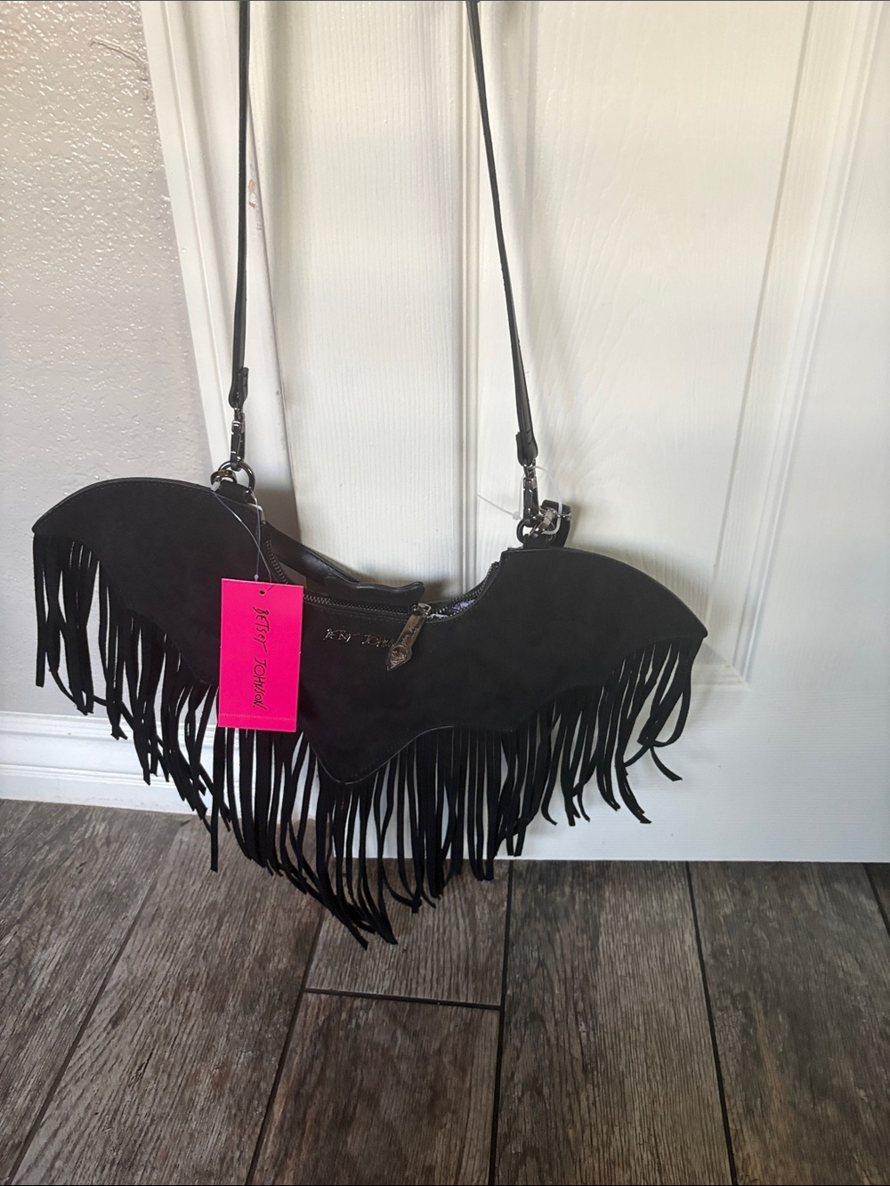 Betsey Johnson Bat Suede Purse